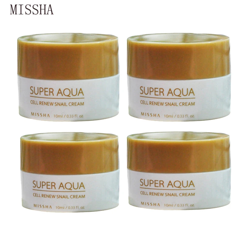 MISSHA Super Aqua Cell Renew Snail Cream Hyaluronic Acid Anti-aging Moisturizer Face Skin Care