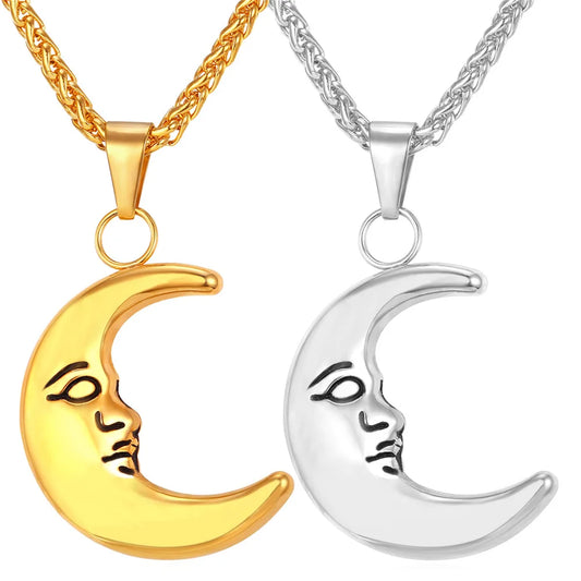 Collare Sailor Moon Pendant Stainless Steel Gold Color Cartoon Comic Anime Necklace