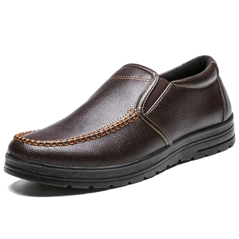 Loafers Light Leather Comfortable Casual Outdoor Walking Shoes