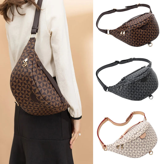 Fanny Pack Leather Waist Bag Belt Bag Shoulder Crossbody Chest Bag