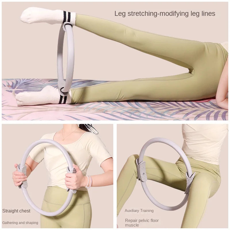 Yoga Pilates Ring Wheel Set Rim Resistance For Stretch Fitness Rings Postpartum Repair Pelvic Floor Muscle Magic Circle TPE