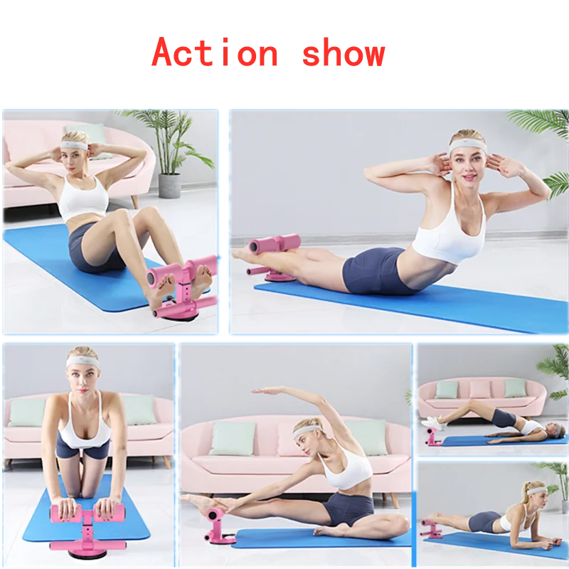 Sit Up Bar Self-Suction Cup Type ABS Machine for Abdomen Arms Stomach Thighs Legs