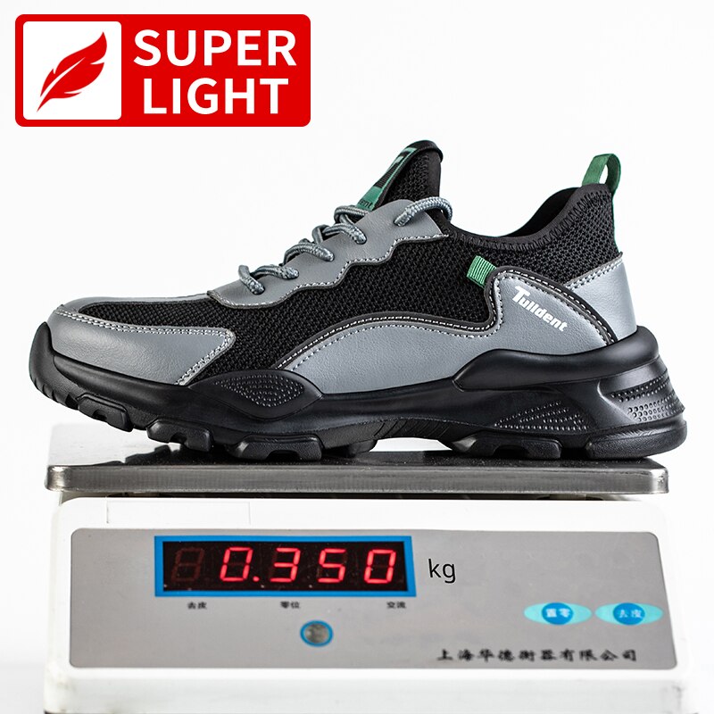 Breathable Lightweight Men's Work Shoes Comfortable Soft Safety Shoes Sport Safety Steel-Toed Shoes