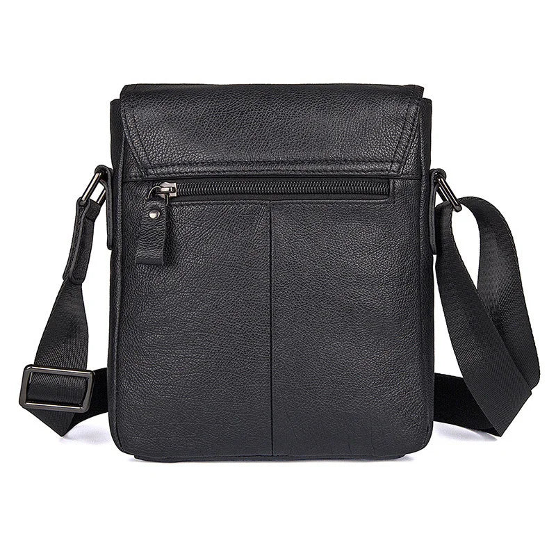 Genuine Leather Shoulder Crossbody Bag Natural Cowhide Vintage Small Flap Pocket Bag